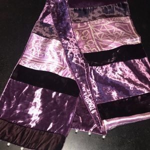 purple velvet scarf